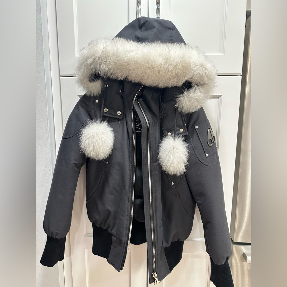 Moose Knuckles Original Debbie Shearling Bomber Jacket